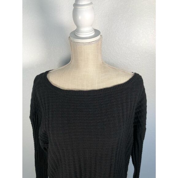 INC X Jeannie Mai - Wide Neck Lisa Off The Shoulder Top In Deep Black - M - Picture 3 of 5